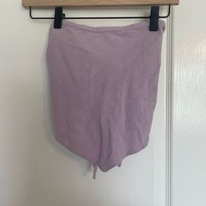 Purple cropped bandeau top worn once great condition